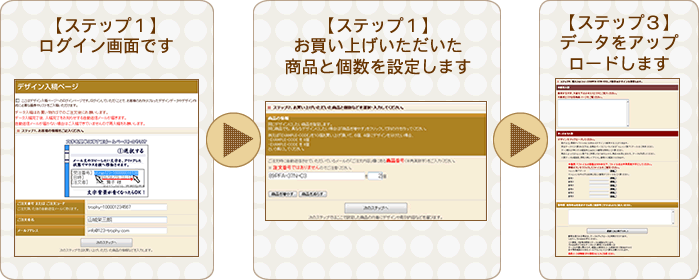 ネットで簡単入稿!こんなのできるの123トロフィーだけ!