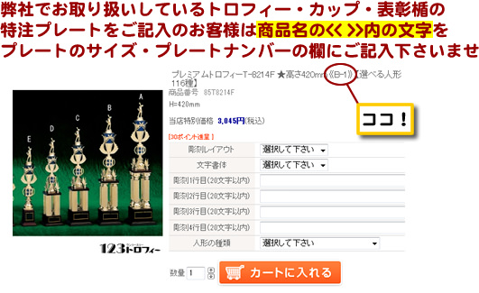 ピッタリのサイズのプレートを作成いただくため、プレートのサイズとプレートのナンバーをご記入くださいませ!