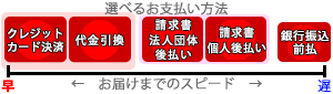 選べる支払い方法