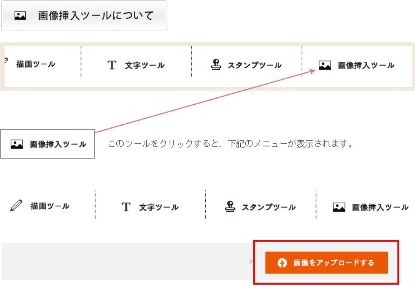 画像挿入ツールについて